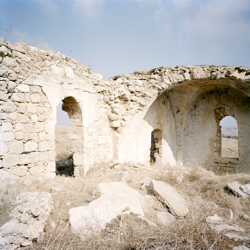 Inside remains of building from the expelled Palestinian village Sdud
